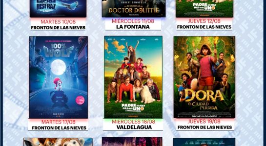 Hoy comienzan las proyecciones del Cine de Verano del mes de agosto