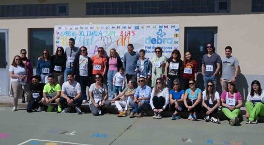 El Colegio San Blas celebra su Carrera Solidaria a favor de la Asociación Debra-Piel de Mariposa