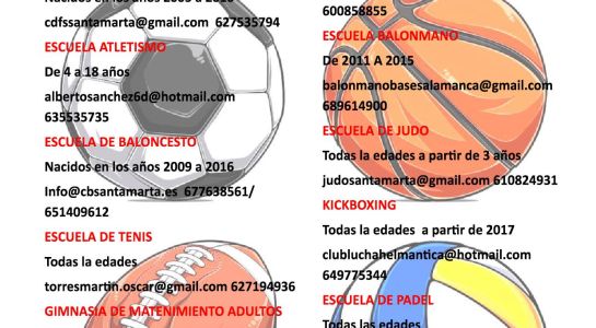 Abiertas las inscripciones para las actividades deportivas del nuevo curso