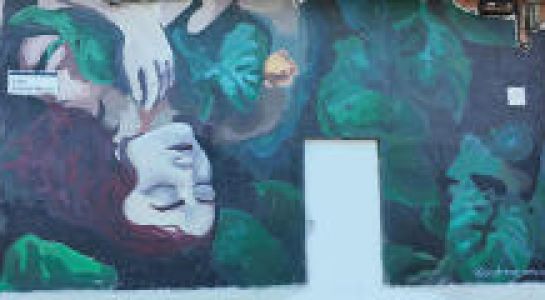'Ofelia', el nuevo mural de Andrea Cano que amplía la galería artística de Santa Marta