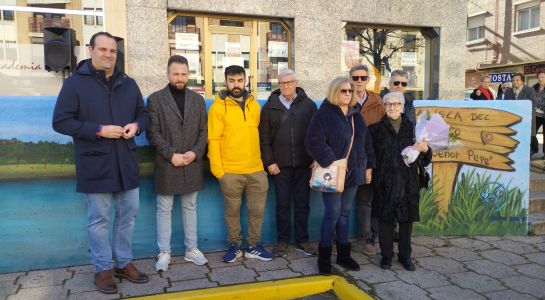 Inauguración del mural en homenaje al antiguo alcalde Señor Pepe