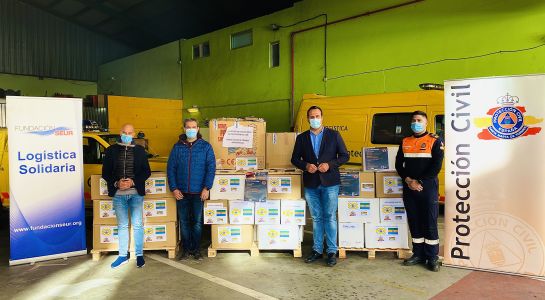 Santa Marta recoge más de 500 kilos de productos de higiene para los damnificados de La Palma