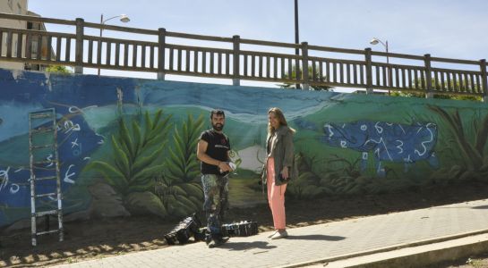 Arranca la Semana del Medioambiente con 'El latir del Tormes', el nuevo mural de la calle Bajada del Río