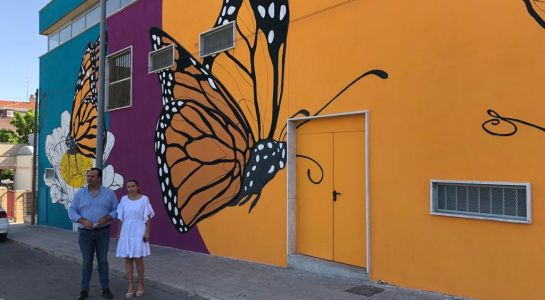 Nuevo mural de Caín en la Escuela Infantil de Santa Marta