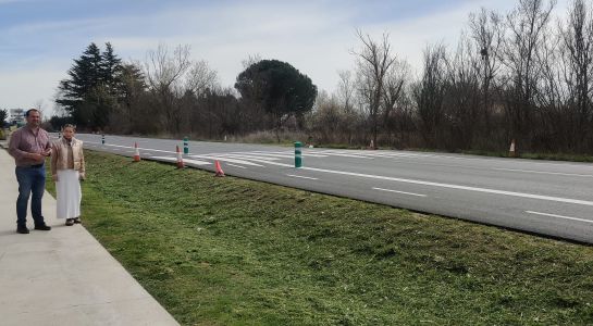 Finalizan las obras de pavimentación de la carretera Madrid en el entorno de Almendares y Los Sauces
