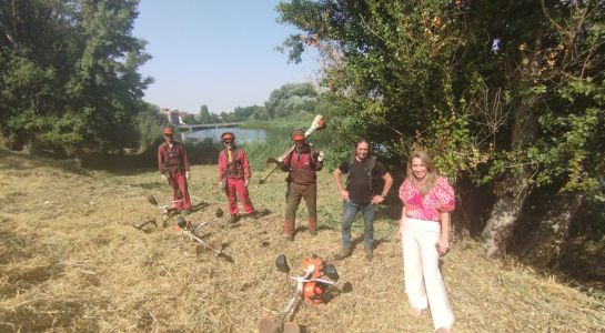Santa Marta acondiciona la ribera del Tormes desde el paseo del Mirador hasta el molino gracias al Plan Cauces de Diputación