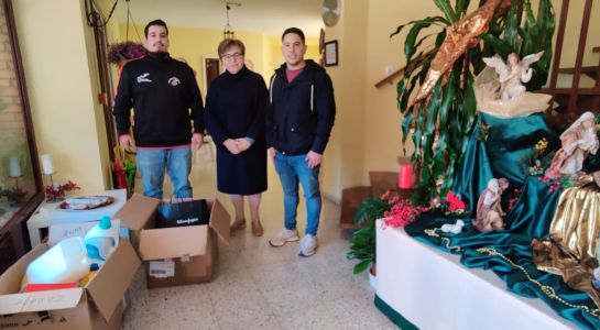 El Club de Baloncesto y el Ayuntamiento organizan una recogida solidaria en beneficio del Centro Ave María y las Madres Carmelitas