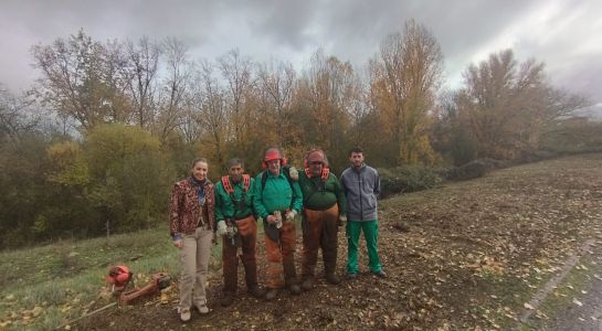 Santa Marta limpia la ribera del Tormes a su paso por la avenida de la Serna y el paseo del Parque Fluvial