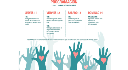 El Área Joven conmemora la 'Semana de la Tolerancia' con exposiciones , charlas y talleres