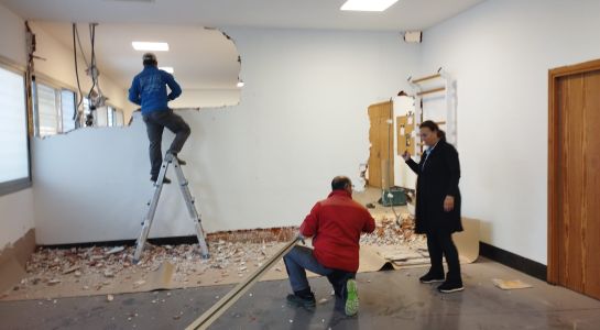 Comienzan las obras de ampliación de la sala multiusos del Edificio Sociocultural